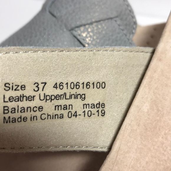 NWOT Dansko Leather CeCe Metallic Thong Sandals Size 7 - Picture 5 of 9